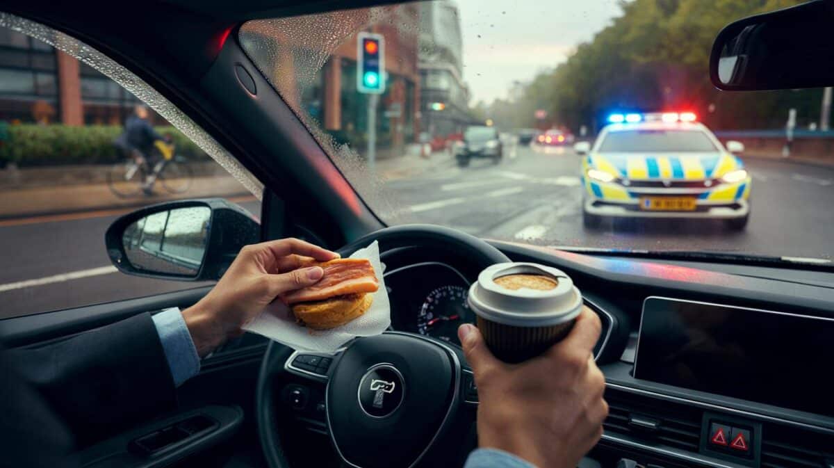 Can you be fined for eating while driving? UK law explained