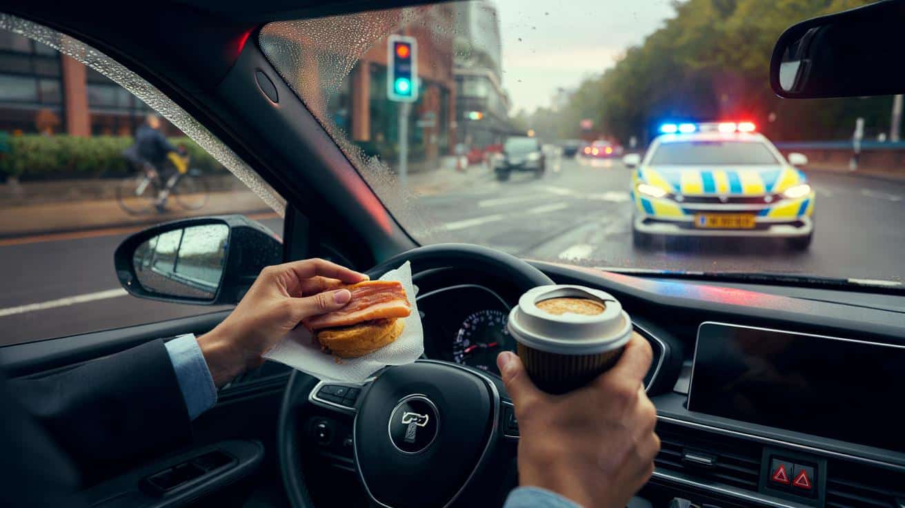 Can you be fined for eating while driving? UK law explained