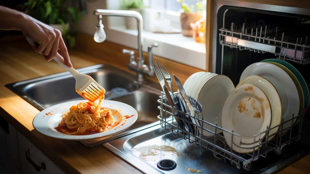 Stop rinsing your dishes before putting them in the dishwasher
